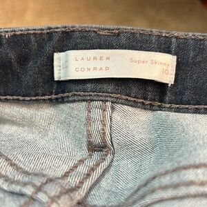 Lauren Conrad super skinny jeans with raw hem/edge (so stretchy and comfy!!)
